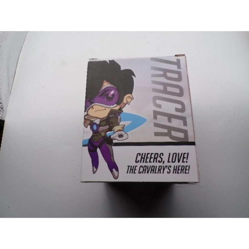 Overwatch Electric Purple‎ Tracer Chibi Figure Collectible Toy Gaming